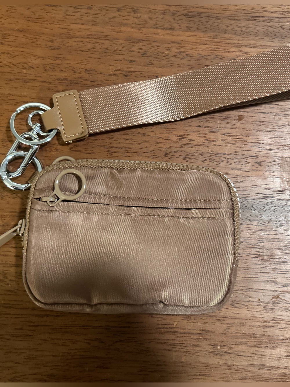 Tan wristlet